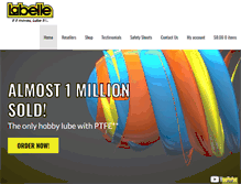 Tablet Screenshot of labelle-lubricants.com